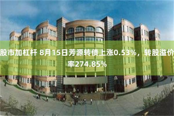 股市加杠杆 8月15日芳源转债上涨0.53%，转股溢价率274.85%